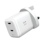 MOMAX 1-Charge 2-Port GaN Charger - 45W / USB-C / White