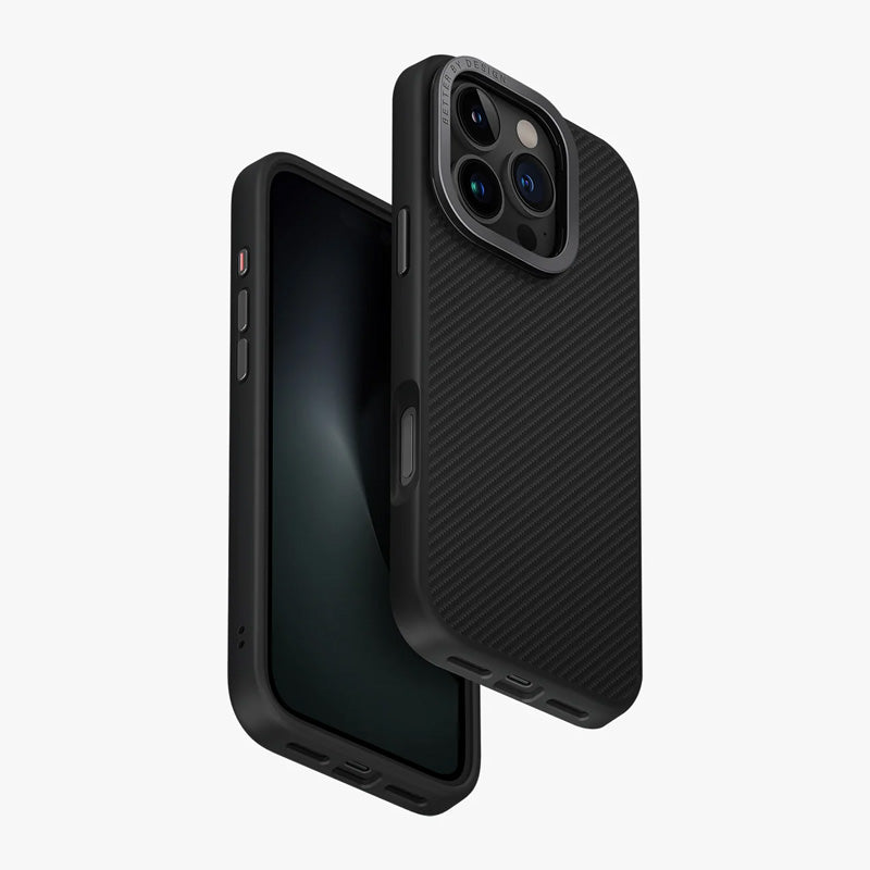UNIQ HYBRID IPHONE 16 PRO (2024) 6.3 MAGCLICK CHARGING KEVA MAX WITH CAMERA STAND - CARBON BLACK Accessories > Mobiles