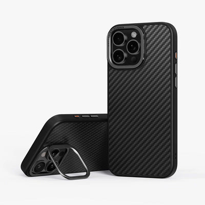 UNIQ HYBRID IPHONE 16 PRO (2024) 6.3 MAGCLICK CHARGING KEVA MAX WITH CAMERA STAND - CARBON BLACK Accessories > Mobiles