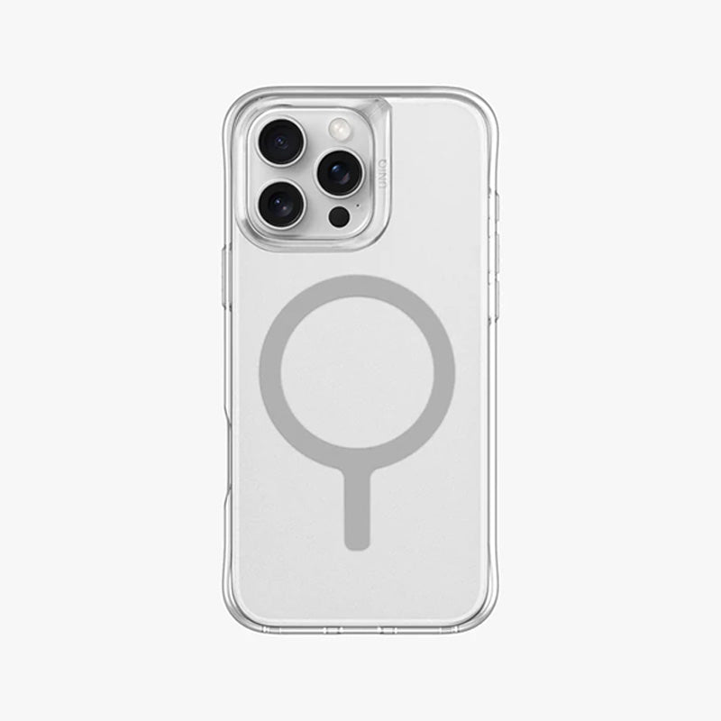 UNIQ HYBRID IPHONE 16 PRO (2024) 6.3 MAGCLICK CHARGING LIFEPRO XTREME (AF) - DOVE FROST CLEAR Accessories > Mobiles &