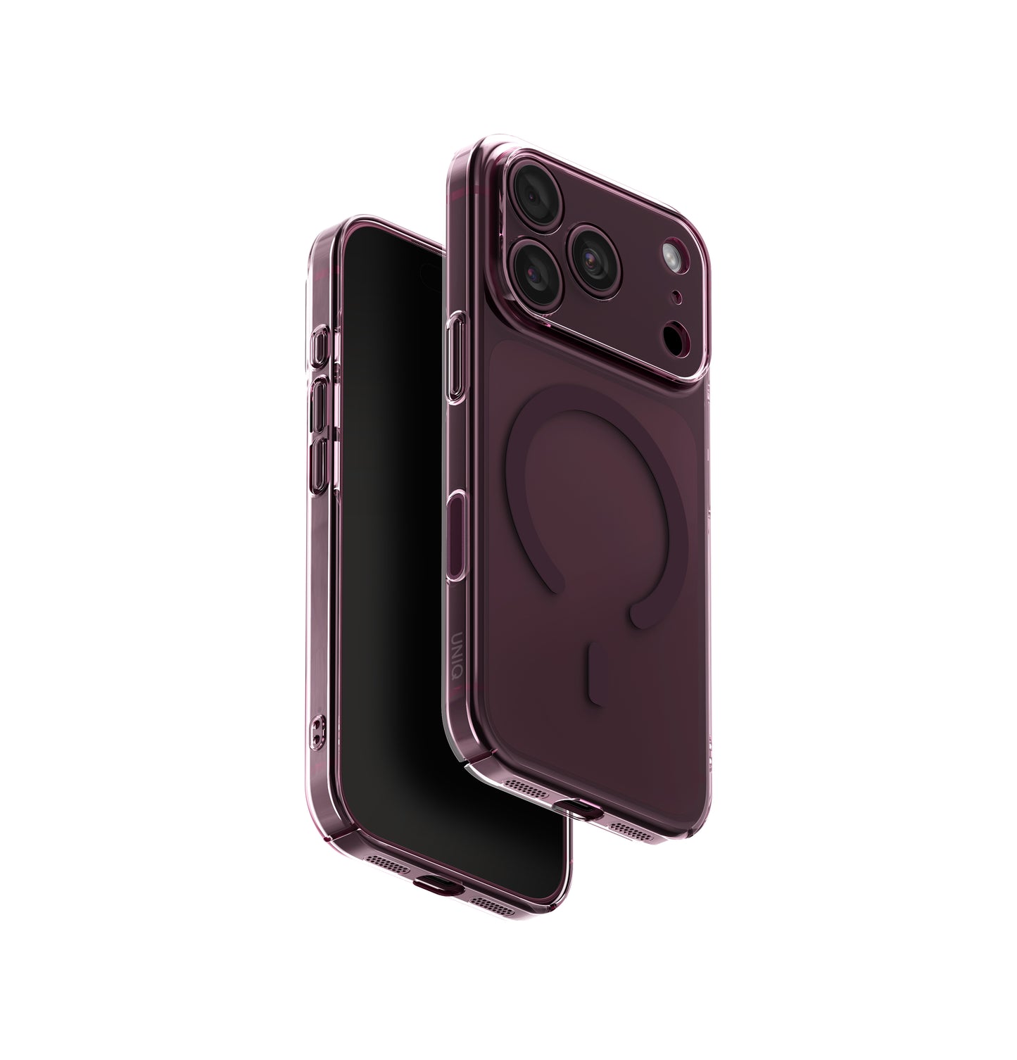 Uniq Hybrid Magclick Charging Airsuit For Apple iPhone 18 Pro Max - Glossy Burgundy
