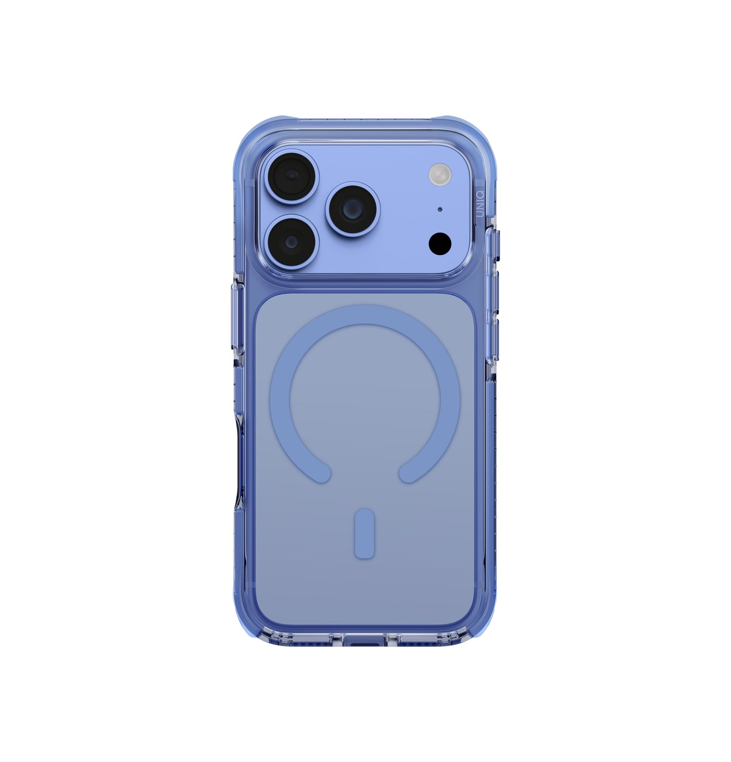 Uniq Hybrid Magclick Charging Combat For Apple iPhone 18 Pro - Polar Blue