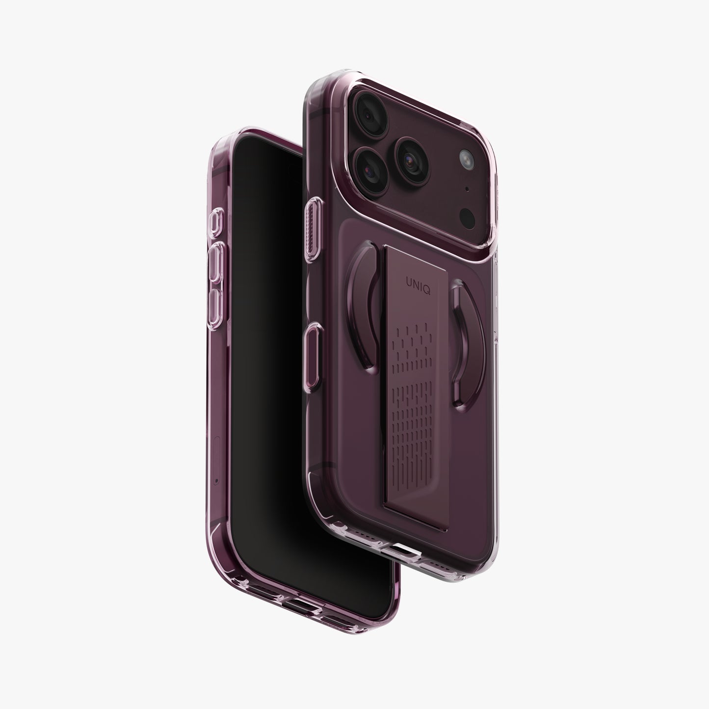 Uniq Hybrid Magclick Charging Heldro Air For Apple iPhone 18 Pro Max - Velvet Burgundy