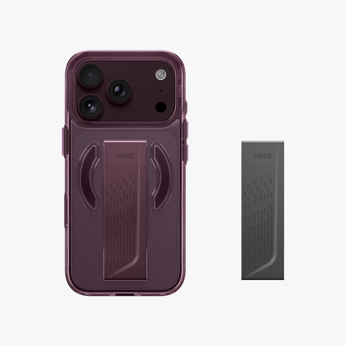 Uniq Hybrid Heldro Air MagSafe Case for iPhone 18 Pro - Velvet Burgundy