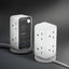 MOMAX Flow 6-Outlet GaN Power Tower - 35W / USB-C / USB-A / White