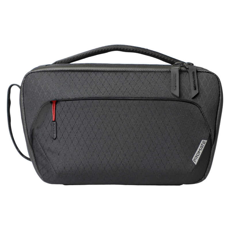 Promate Urban Pouch Versatile Tech Essential Organizer Pouch Bag - Black
