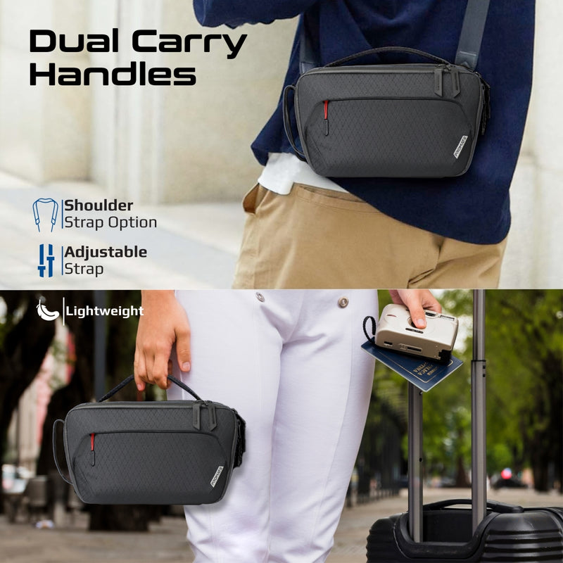 Promate Urban Pouch Versatile Tech Essential Organizer Pouch Bag - Black