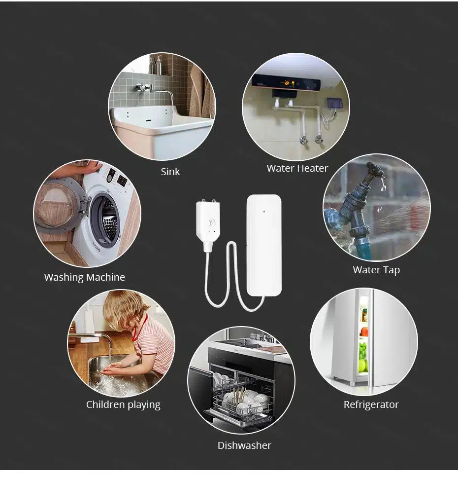Gopeta WL-898WT Tuya WIFI Water Leakage Sensor - White