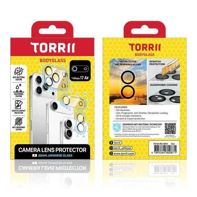 Apple iPhone Air - 512GB / Sky Blue / 5G / 6.5" / Middle East Version + Torrii BODYGLASS Camera Lens Protector For iPhone Air +  Apple iPhone Air MagSafe Case - Frost - Bundle Offer