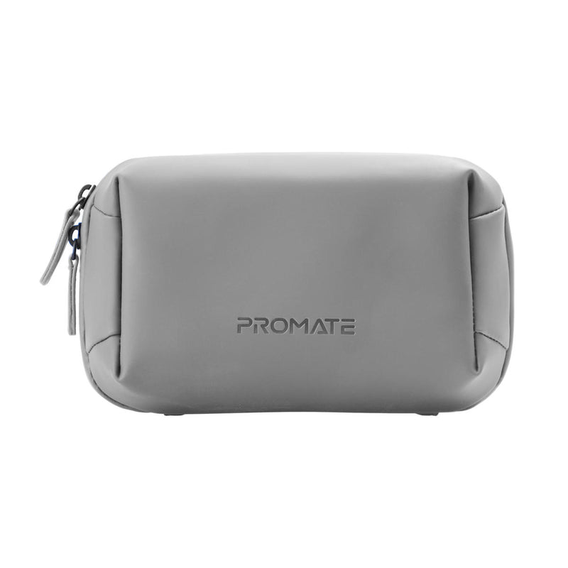Promate Velvena Compact Tech Essential Organizer Pouch Bag - Grey