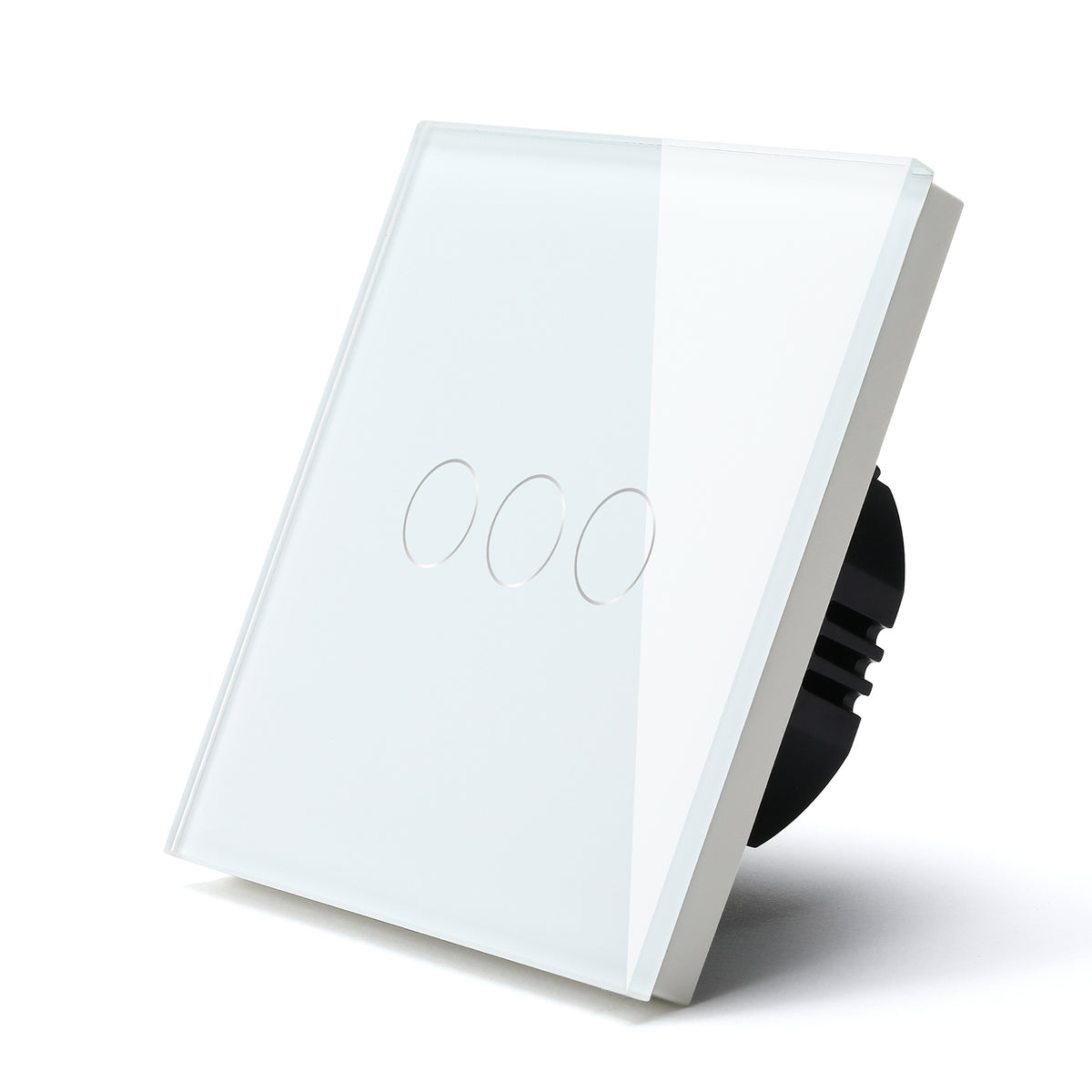 Gopeta 3-Gang Smart Wi-Fi Touch Switch with Glass Panel - White