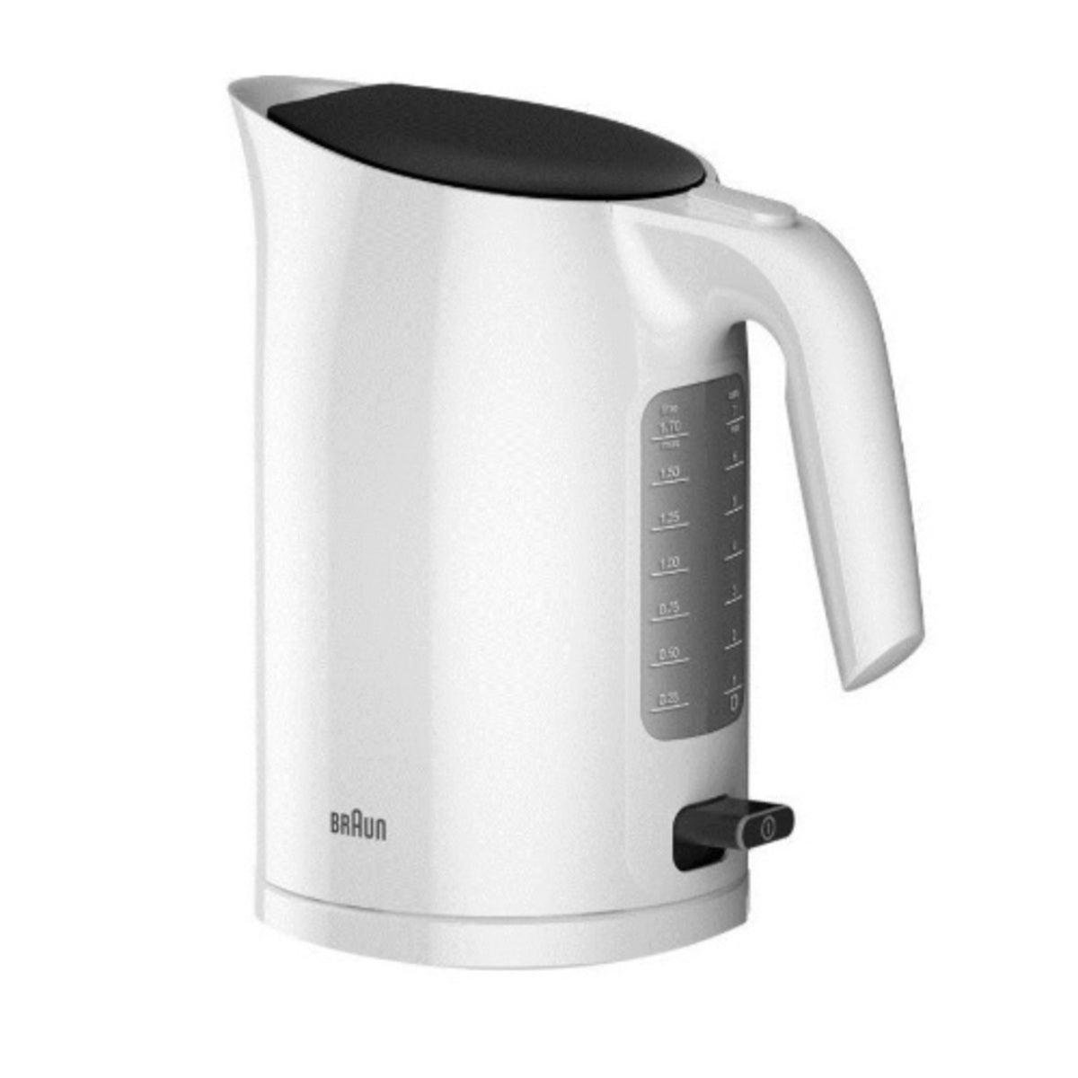 Braun PurEase Kettle 3000 Watts 1.7 Liters, White - WK3110-WHITE