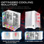 GAMEON Valkyrie I Series Mid Tower Gaming Case 4 Fans - White