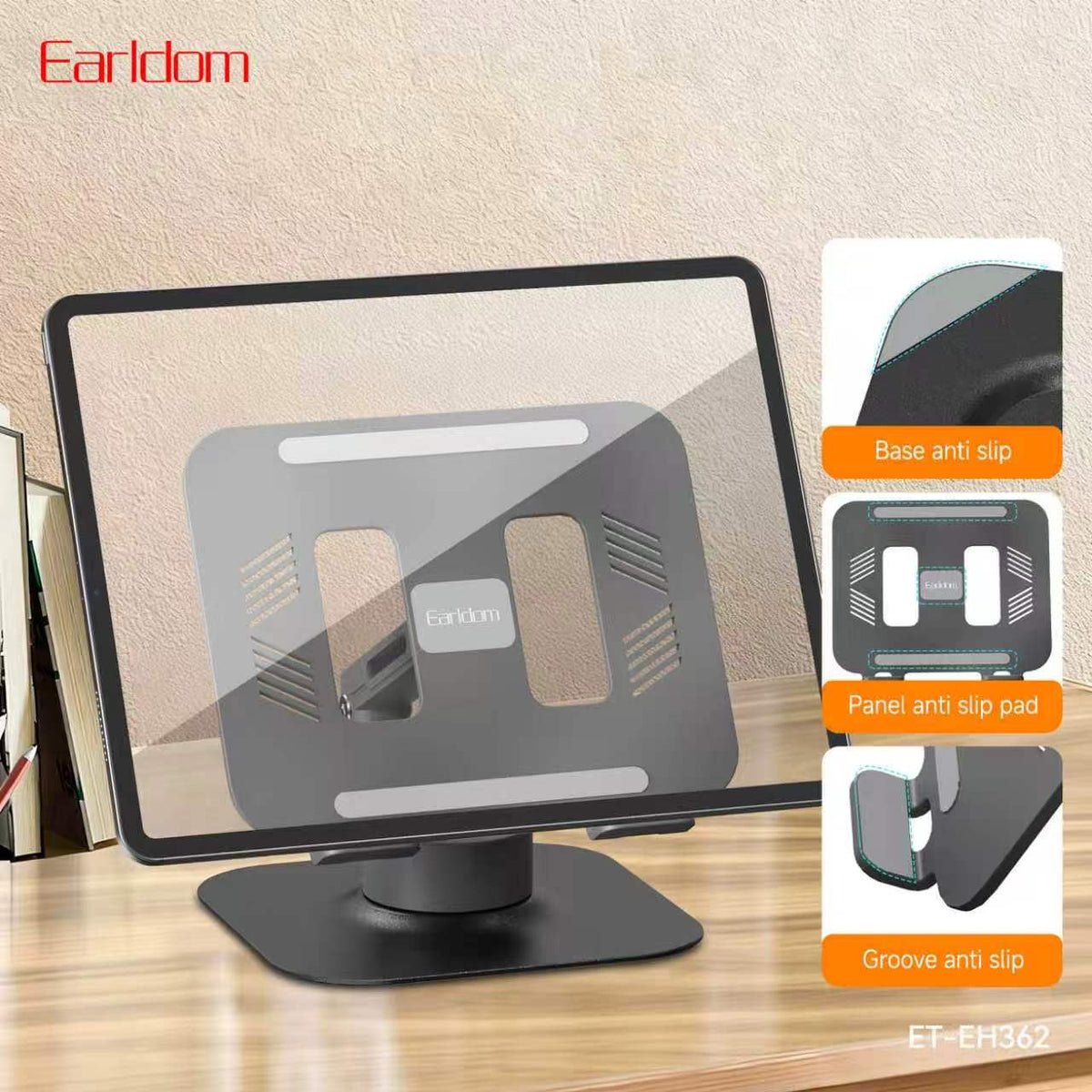 Earldom Ultra-Flexible Tablet & Mobile Stand - Black