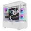 Twisted Minds Fury Series ATX Mid Tower Gaming Case - White (4 ARGB Fans Included)