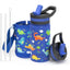 Buzio Kids Bottle with Straw Lid and Sleeve 500ML - Dinosaur