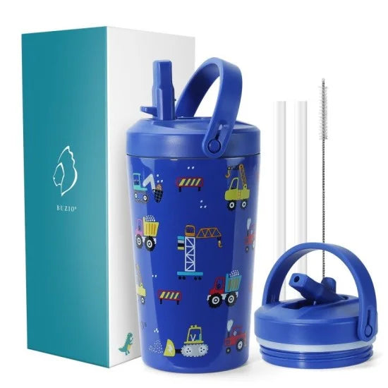 Buzio Kids Tumbler with Straw Lid 500ML - Cars