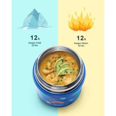 Buzio Kids Stainless Steel Food Container 350ML - Dinosaur