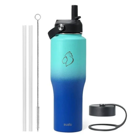 Buzio Trophy Series Water Bottle for Car 1.2L -  Caribbean Blue