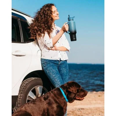 Buzio Trophy Series Handled Water Bottle for Car 1.2L - Indigo Crush