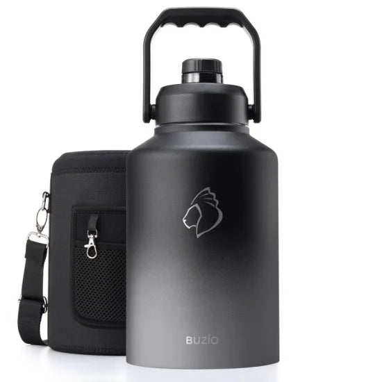 Buzio Rock Series One Gallon Jug with Spout Lid and Sleeve 3.8L - Shadow