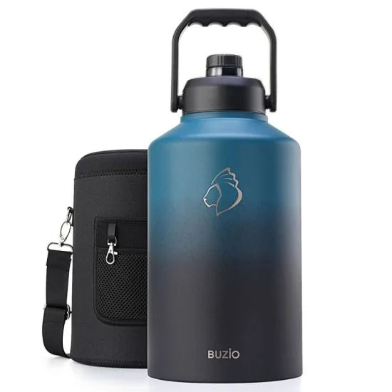 Buzio Rock Series Insulated 1.5 Gallon Jug with Spout Lid and Sleeve 5.8L - Indigo Crush