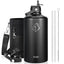 Buzio Duet Series Gallon Bottle with 2 Lids and Sleeve 3.8L - Black
