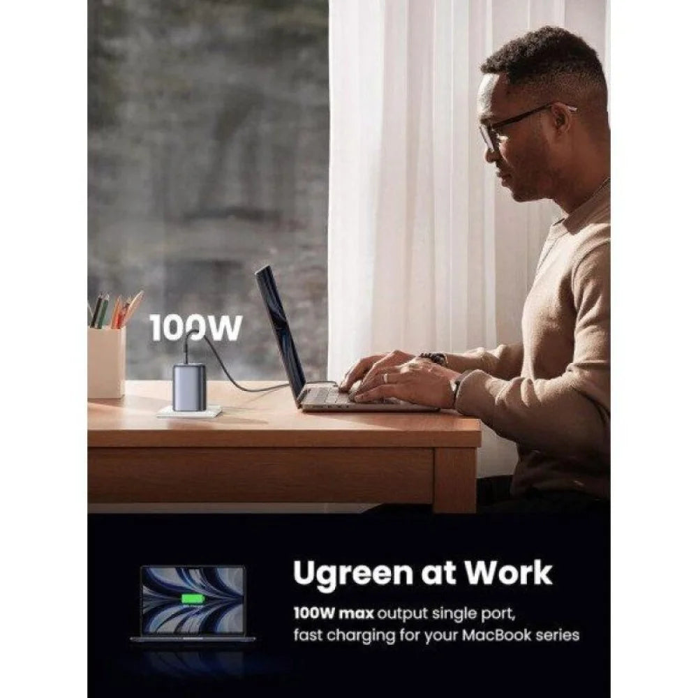 UGREEN Nexode GaN Fast Charger with 4-Port UK- 100W / Space Grey