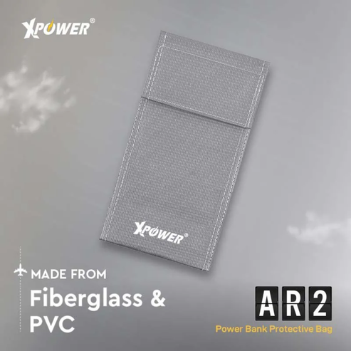 XPower AR2 Power Bank Protective Bag - Rectangle / Silver