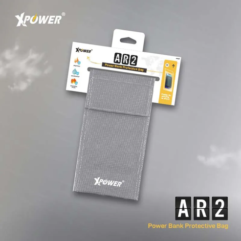 XPower AR2 Power Bank Protective Bag - Rectangle / Silver