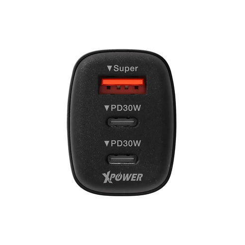 XPower CC3B 3-Port Car Charger - 82W / USB-A / USB-C / Black