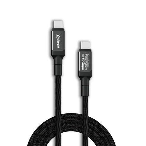 XPower CCT5 Aluminium Alloy Thunderbolt 5 Sync & Charge Cable - 240W / USB-C / Gray