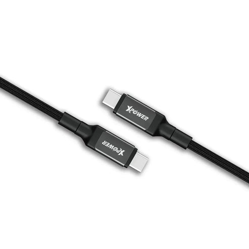 XPower CCT5 Aluminium Alloy Thunderbolt 5 Sync & Charge Cable - 240W / USB-C / Gray