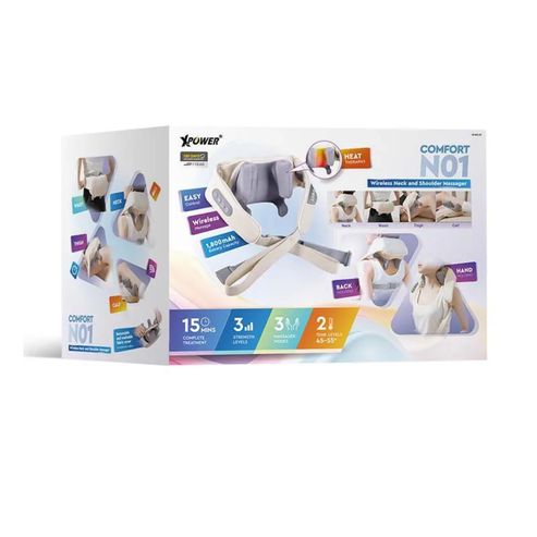 XPower Comfort N01 Wireless Neck and Shoulder Massager - Grey