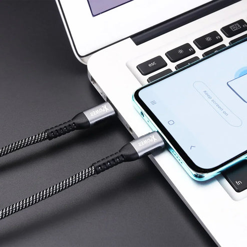 XPower UT100 Sync & Charge Cable - USB-C / 2 Meter / Gray