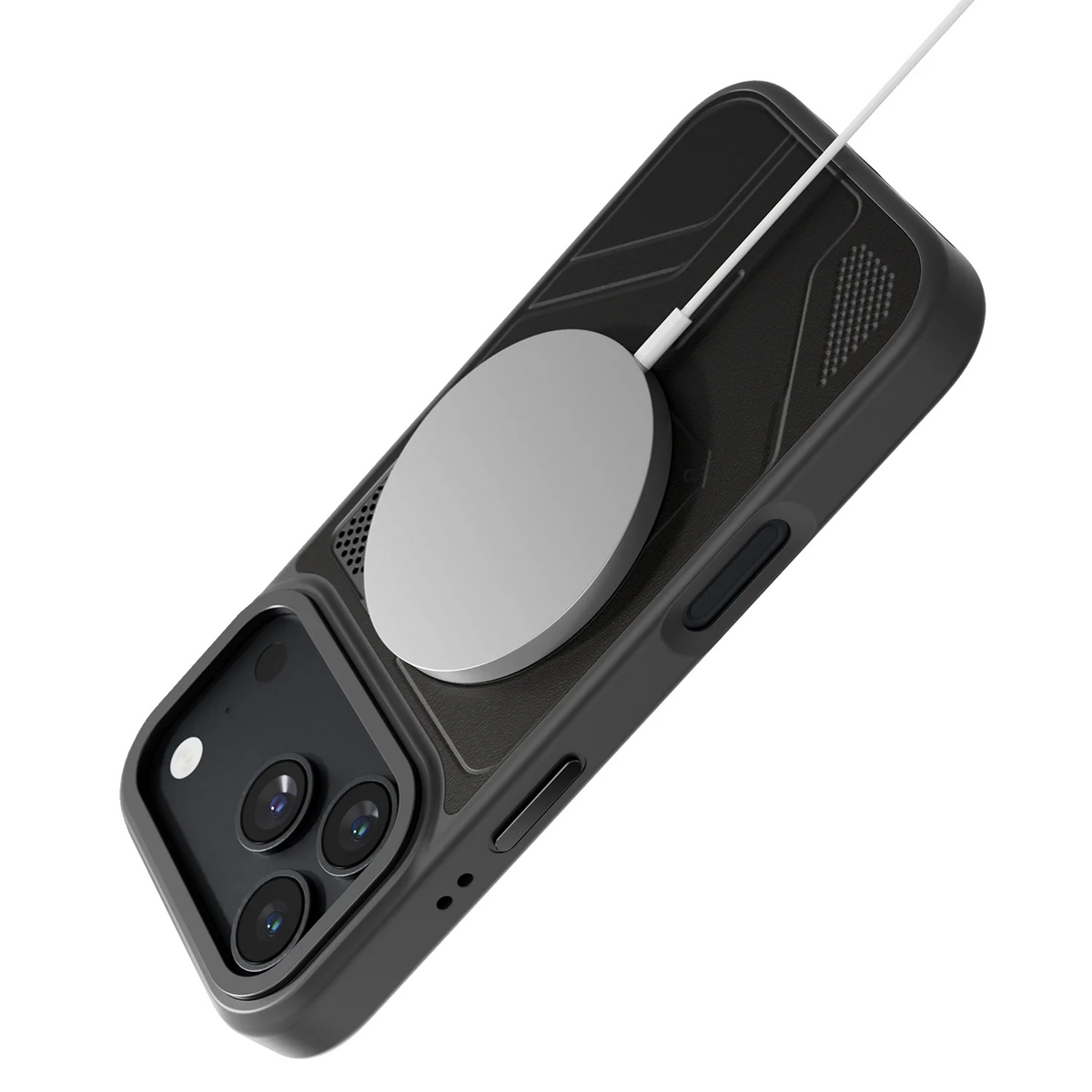 Levelo OPAL MagSafe Hybrid Armor Case For Apple iPhone 18 Pro - Black