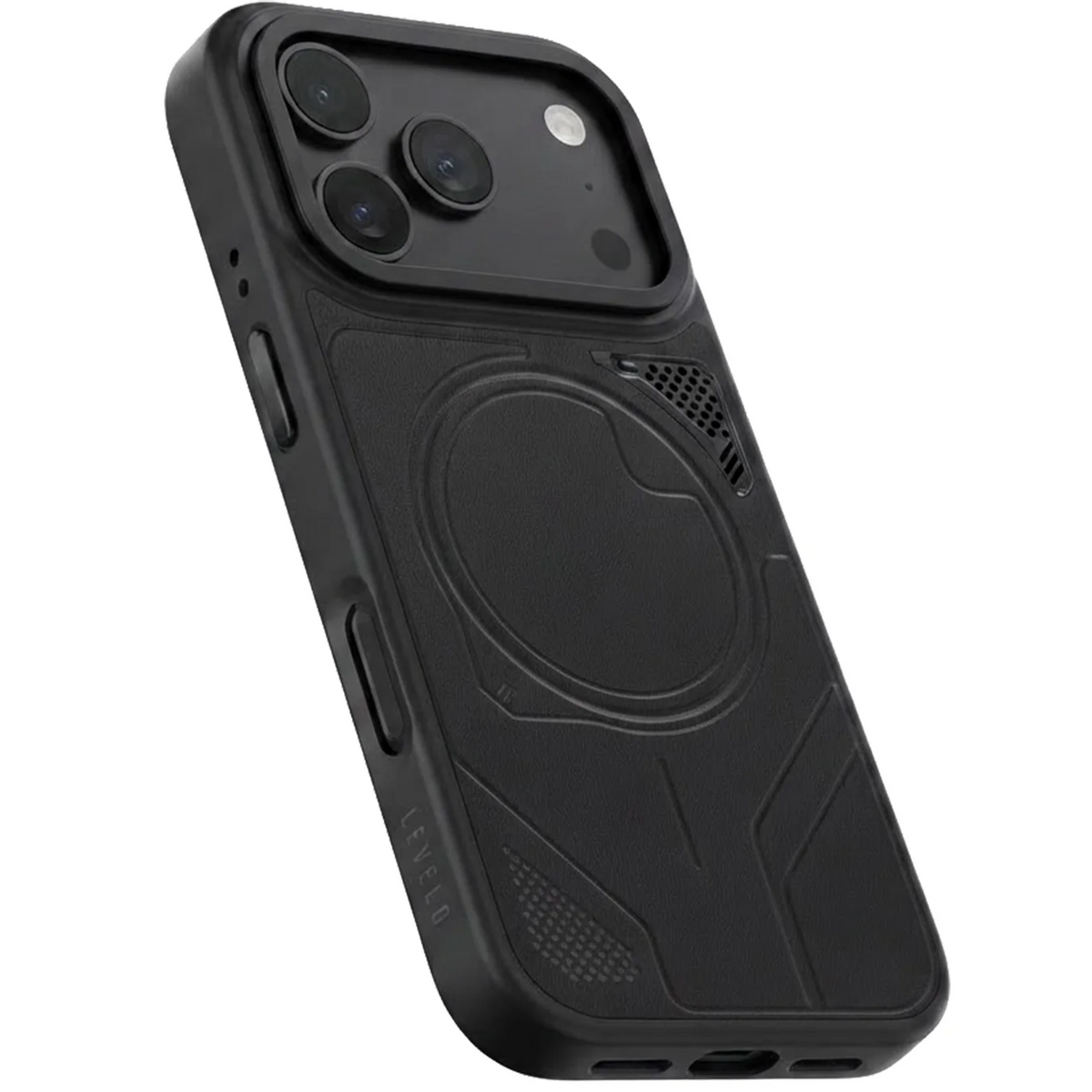 Levelo OPAL MagSafe Hybrid Armor Case For Apple iPhone 18 Pro - Black