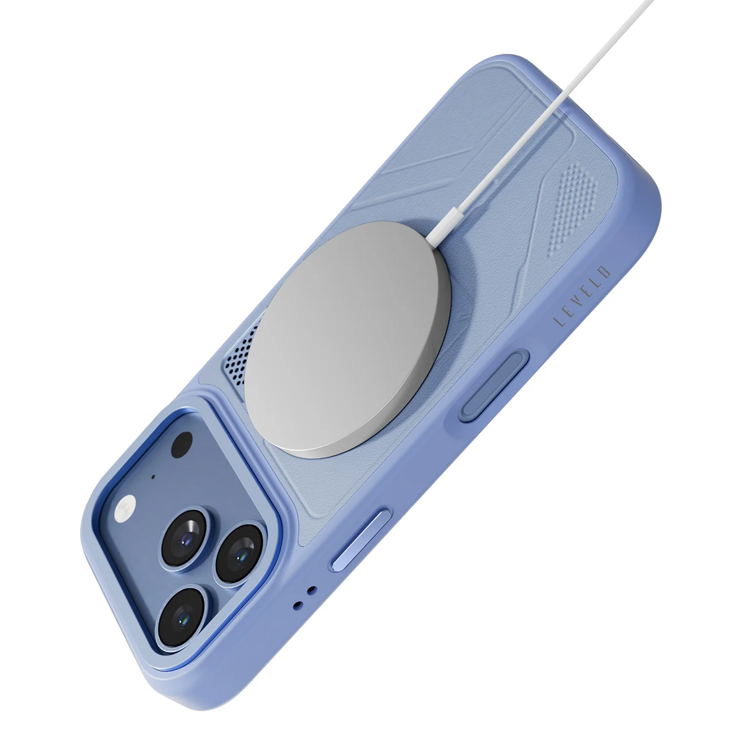 Levelo OPAL MagSafe Hybrid Armor Case For Apple iPhone 18 Pro Max - Light Blue