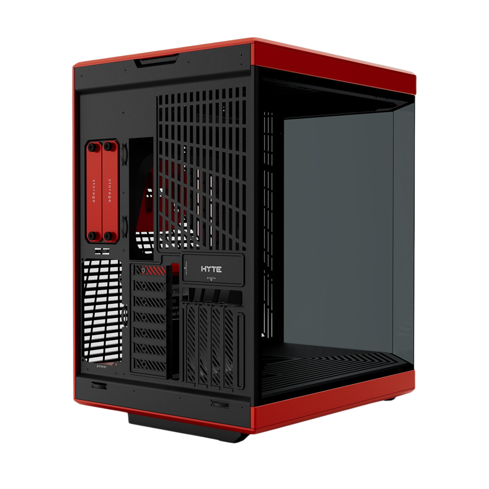 HYTE Y70 Modern Aesthetic Mid Tower Case - Black/Red
