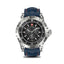 Swiss Military Dom 2 Smart Watch - Silver Frame Blue Silicon Strap with Swiss Military Delta Earbud - White Smart