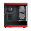 HYTE Y40 Panoramic Tempered Glass With Two 120mm fans, PCI-E 4.0 Vertical Mount included ATX Mid Tower Case - Black/Red