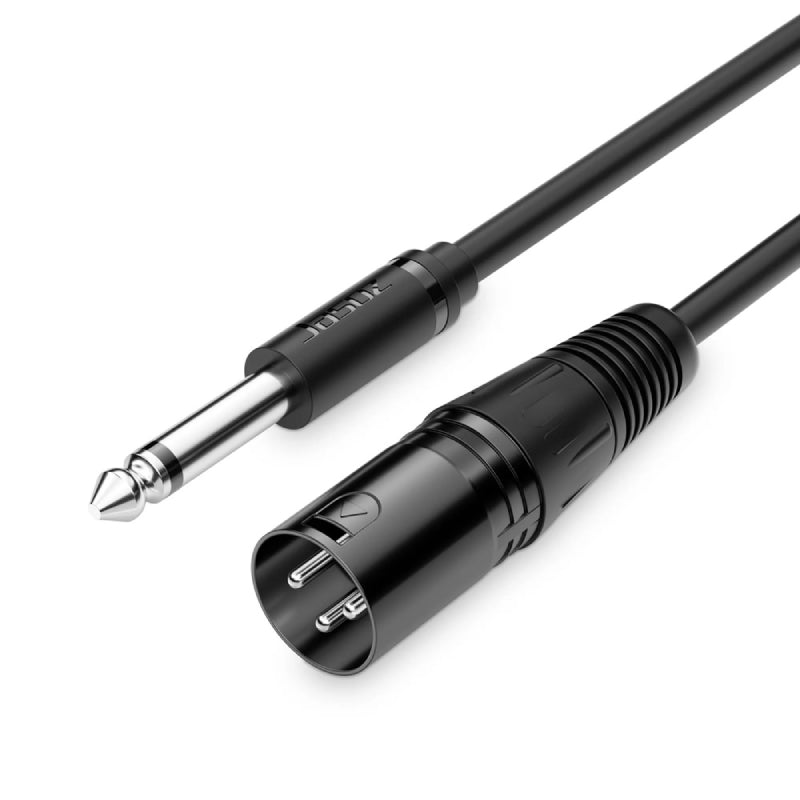Jasoz 6.5mm Male to 3-Pin XLR Male Audio Cable - 3 Meters / Black