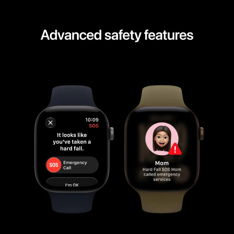 Apple Watch Series 12 - LTPO OLED / 64GB / 42mm / Bluetooth / Wi-Fi + Cellular / Medium/Large / Night Blue Ceramic Case with Navy Blue Sport Band