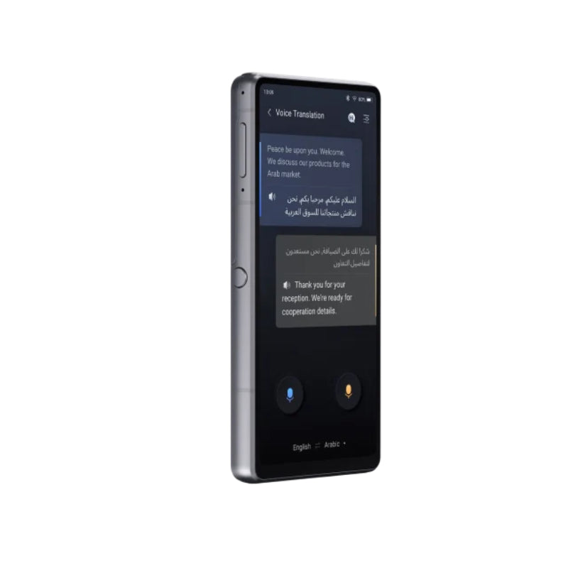 Pre-Order iFLYTEK Dual-Screen Translator 2.0 - 5.48" Main +  2.78" Secondary Display / 128GB / Bluetooth + Wi-Fi / 2750mAh / Black