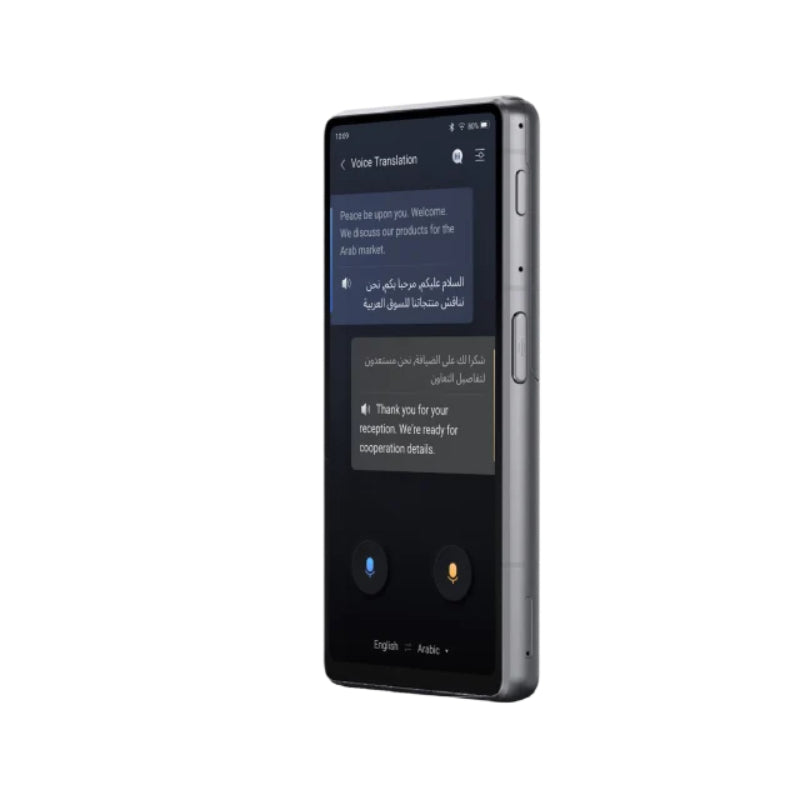 Pre-Order iFLYTEK Dual-Screen Translator 2.0 - 5.48" Main +  2.78" Secondary Display / 128GB / Bluetooth + Wi-Fi / 2750mAh / Black