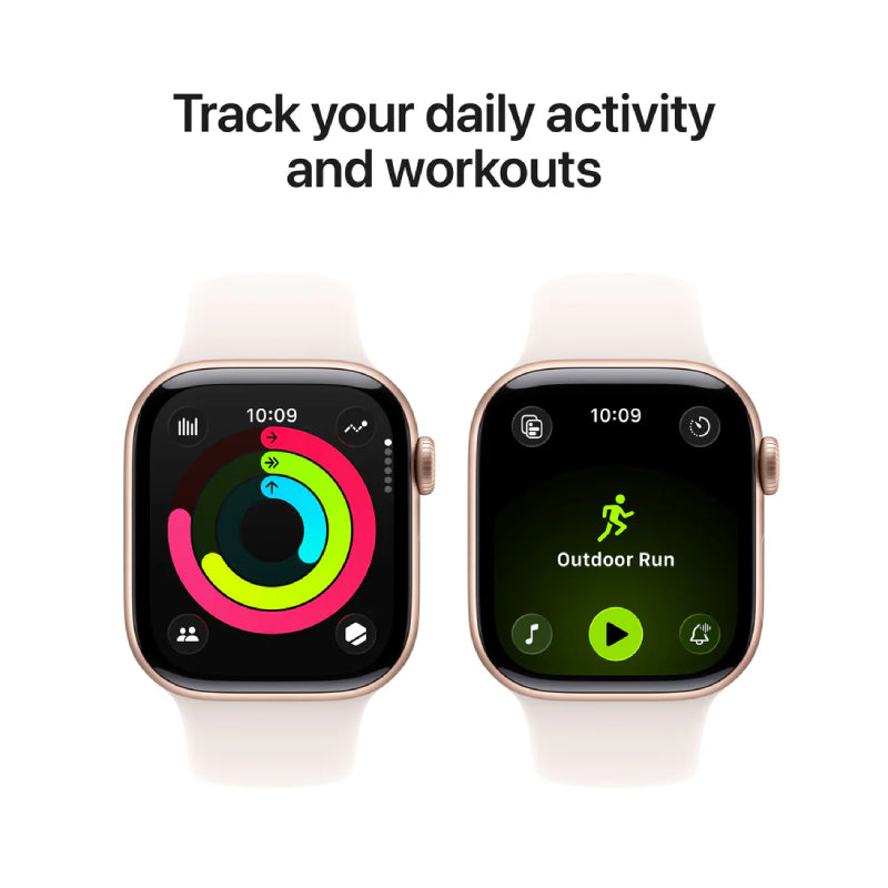 Apple Watch Series 11 - LTPO OLED / 64GB / 46mm / Bluetooth / Wi-Fi / Medium/Large / Rose Gold Aluminum Case with Light