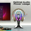 PROMATE Dynamic High Fidelity Dual Mode RGB Speaker / Headphone Stand & USB Hub