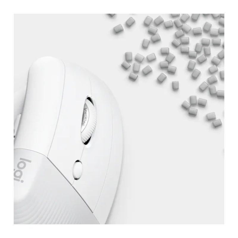 Logitech Lift Vertical Ergonomic Mouse - Bluetooth / 1000 DPI / Off-white
