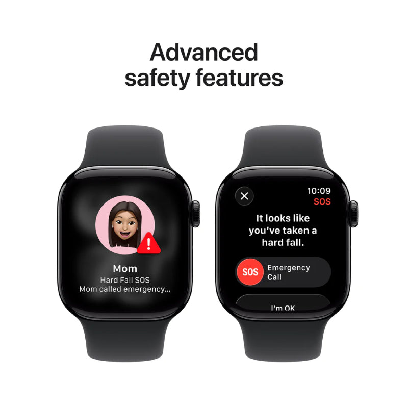 Apple Watch Series 11 - LTPO OLED / 64GB / 46mm / Bluetooth / Wi-Fi + Cellular / Small/Medium / Jet Black Aluminum Case