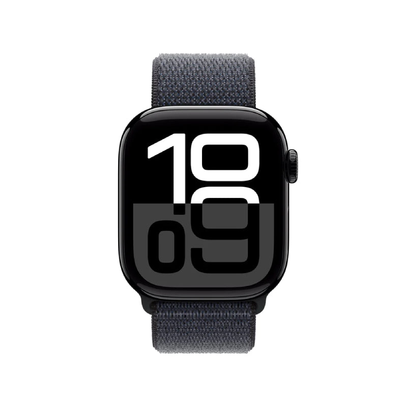 Apple Watch Series 10 with Sport Loop - LTPO OLED / 64GB / 46mm / Bluetooth / Wi-Fi / Cellular / Jet Black Smart Watches